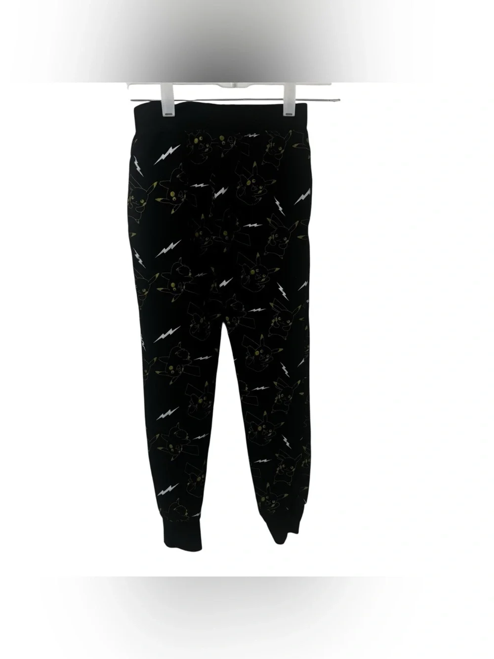 3/$15 Pokémon boys yellow Black Pikachu Lightning Jogger Pants size M